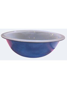 Vintage Pyrex USA Mixing Bowl 403 Blue 2.5 Qt Enamel Interior